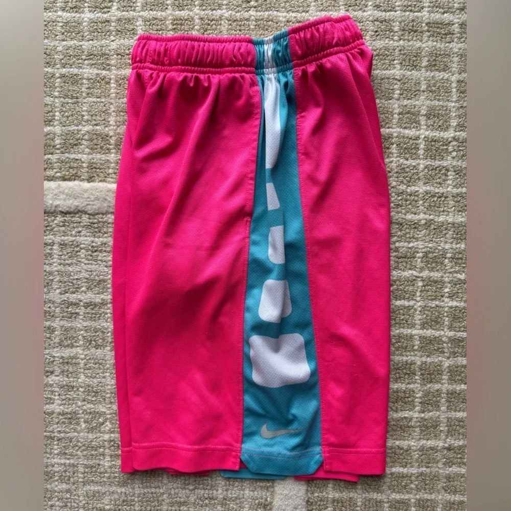 Nike Kids Pink and Blue Shorts